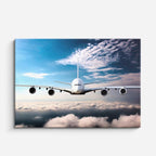 cuadro canvas vehículos airbus blanco sobre las nubes horizontal