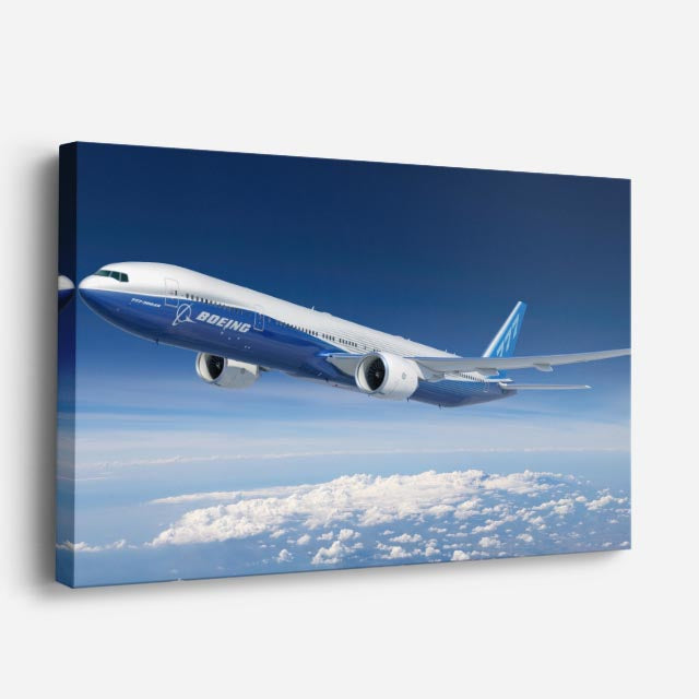 cuadro canvas vehículos boeing azul cielo despejado horizontal