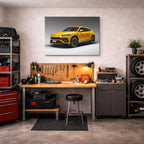 cuadro canvas vehículos lamborghini urus amarillo horizontal