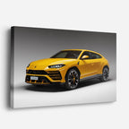 cuadro canvas vehículos lamborghini urus amarillo horizontal
