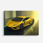 cuadro canvas vehículos lamborghini huracán amarillo horizontal