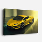 cuadro canvas vehículos lamborghini huracán amarillo horizontal