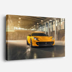 cuadro canvas vehículos ferrari f12 amarillo garaje horizontal