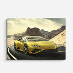 cuadro canvas vehículos lamborghini huracán desierto horizontal
