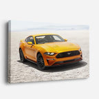cuadro canvas vehículos mustang naranja pista horizontal