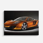 cuadro canvas vehículos mclaren naranja estudio horizontal