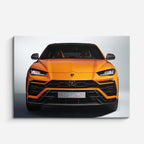 cuadro canvas vehículos lamborghini urus naranja frontal horizontal