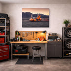 cuadro canvas vehículos mclaren naranja puertas tijera horizontal