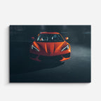 cuadro canvas vehículos superdeportivo naranja frontal horizontal