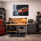 cuadro canvas vehículos volkswagen tiguan naranja horizontal