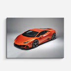 cuadro canvas vehículos lamborghini naranja estudio horizontal