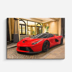 cuadro canvas vehículos laferrari roja palacio horizontal
