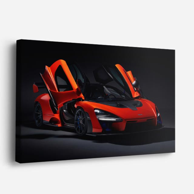 cuadro canvas vehículos superdeportivo rojo puertas arriba horizontal