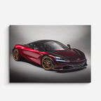 cuadro canvas vehículos mclaren rojo oscuro dorado horizontal