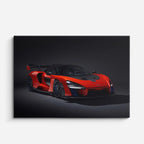 cuadro canvas vehículos mclaren rojo extremo aerodinámica horizontal