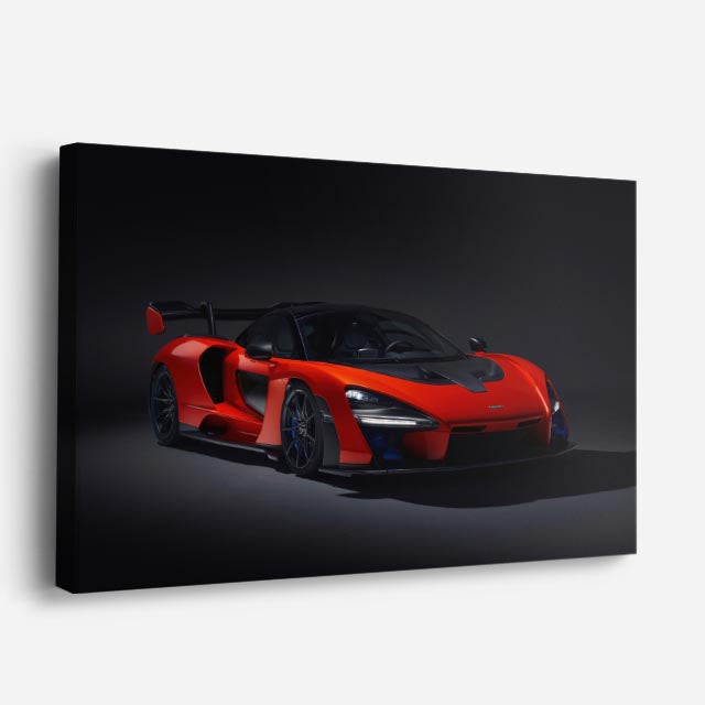 cuadro canvas vehículos mclaren rojo extremo aerodinámica horizontal