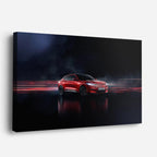 cuadro canvas vehículos superdeportivo rojo espejo horizontal