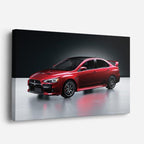 cuadro canvas vehículos mitsubishi lancer rojo clásico horizontal