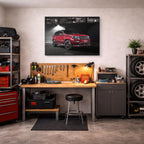 cuadro canvas vehículos jeep grand cherokee rojo horizontal
