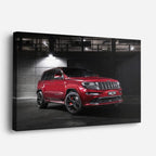 cuadro canvas vehículos jeep grand cherokee rojo horizontal