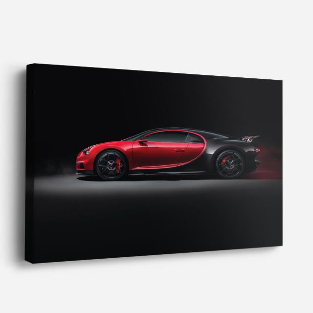 cuadro canvas vehículos superdeportivo rojo oscuro horizontal