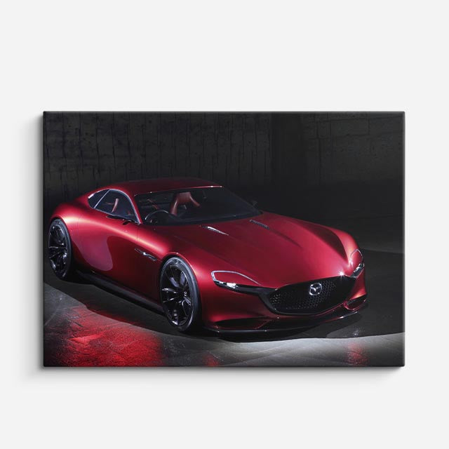 cuadro canvas vehículos mazda vision roja estudio horizontal