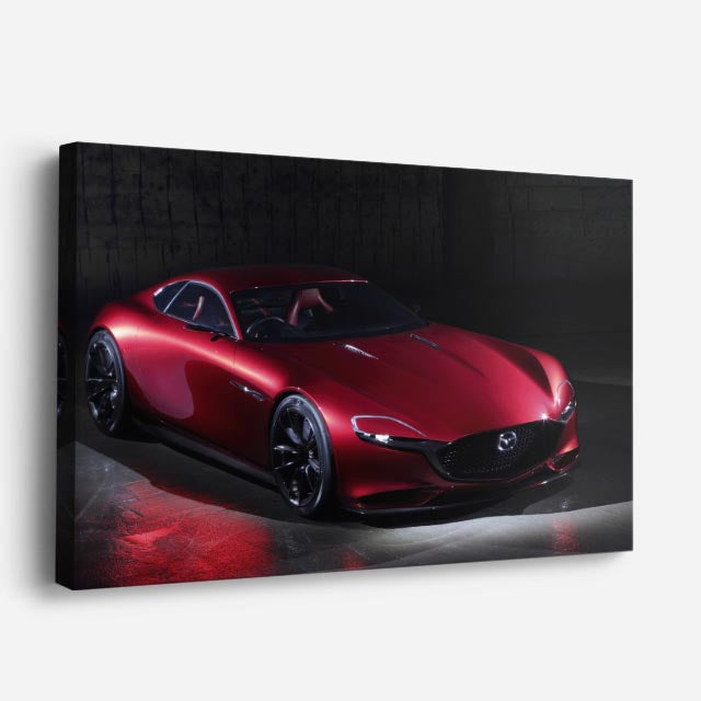 cuadro canvas vehículos mazda vision roja estudio horizontal