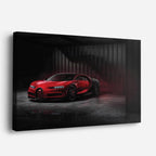cuadro canvas vehículos superdeportivo rojo hangar horizontal