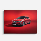 cuadro canvas vehículos renault roja fondo rojo horizontal