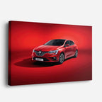 cuadro canvas vehículos renault roja fondo rojo horizontal