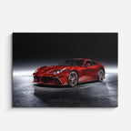 cuadro canvas vehículos ferrari roja fondo oscuro horizontal
