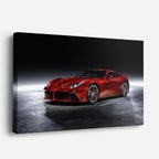 cuadro canvas vehículos ferrari roja fondo oscuro horizontal