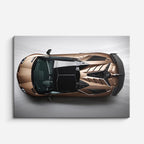 cuadro canvas vehículos lamborghini bronce puertas arriba horizontal