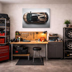 cuadro canvas vehículos lamborghini bronce puertas arriba horizontal