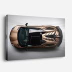 cuadro canvas vehículos lamborghini bronce puertas arriba horizontal