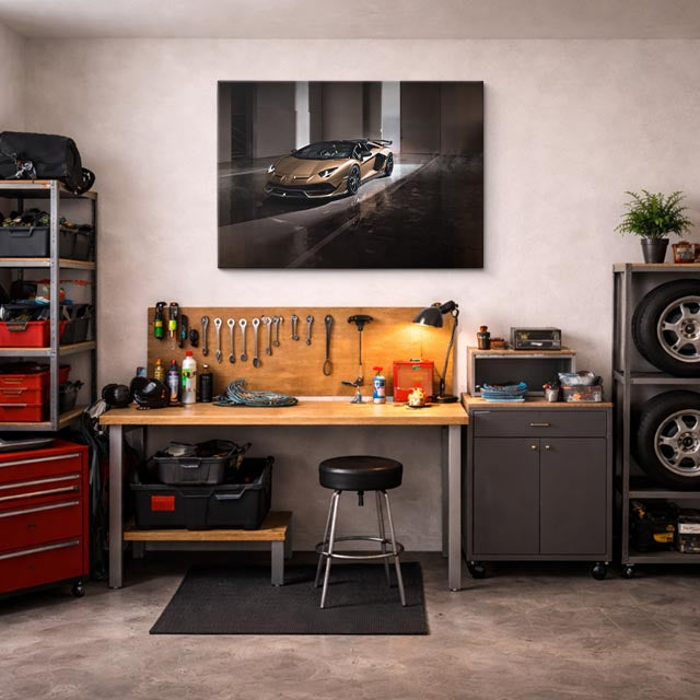 cuadro canvas vehículos lamborghini bronce oscuro horizontal