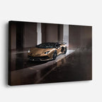 cuadro canvas vehículos lamborghini bronce oscuro horizontal