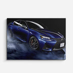 cuadro canvas vehículos lexus azul oscuro humo horizontal
