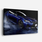cuadro canvas vehículos lexus azul oscuro humo horizontal