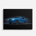 cuadro canvas vehículos rolls royce azul elegante horizontal
