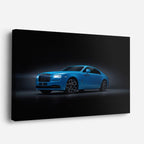 cuadro canvas vehículos rolls royce azul elegante horizontal
