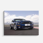 cuadro canvas vehículos mustang shelby azul clásico horizontal