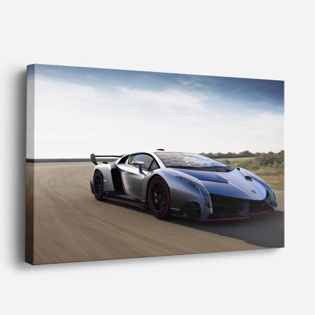 cuadro canvas vehículos lamborghini centenario gris horizontal