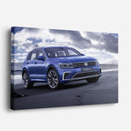 cuadro canvas vehículos volkswagen tiguan azul horizontal