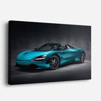 cuadro canvas vehículos mclaren 720s teal descapotable horizontal