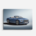 cuadro canvas vehículos bentley azul descapotable horizontal