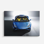 cuadro canvas vehículos lamborghini azul frontal horizontal