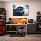 cuadro canvas vehículos lamborghini azul frontal horizontal