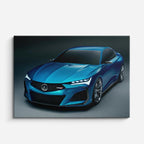 cuadro canvas vehículos acura azul estudio horizontal