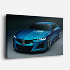 cuadro canvas vehículos acura azul estudio horizontal